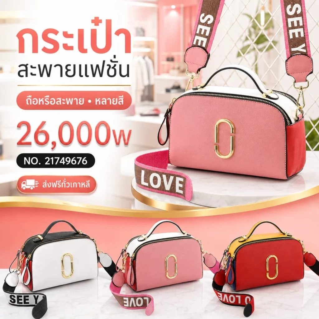 กระเป๋าสะพายแฟชั่น