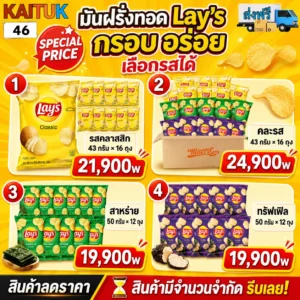 Lay’s มันฝรั่งทอด 4 รส ยกลัง