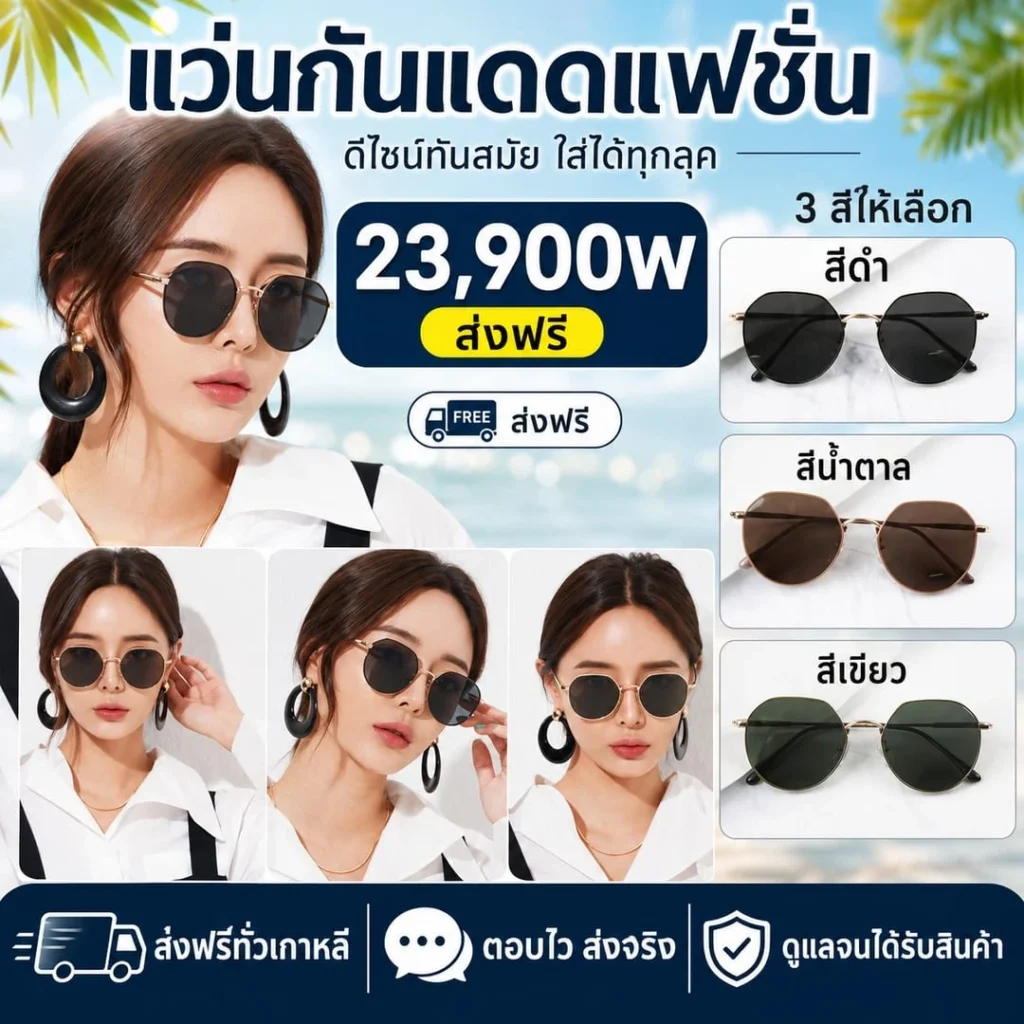 แว่นกันแดดแฟชั่น