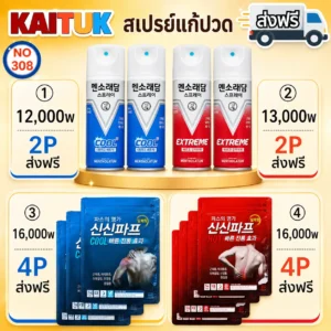 สเปรย์และแผ่นบรรเทาปวด